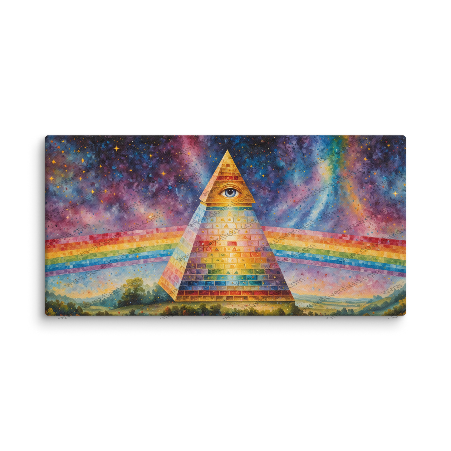 Dovenfield Masonic Isaac Pyramid Canvas - Design #020 - LIMITED EDITION
