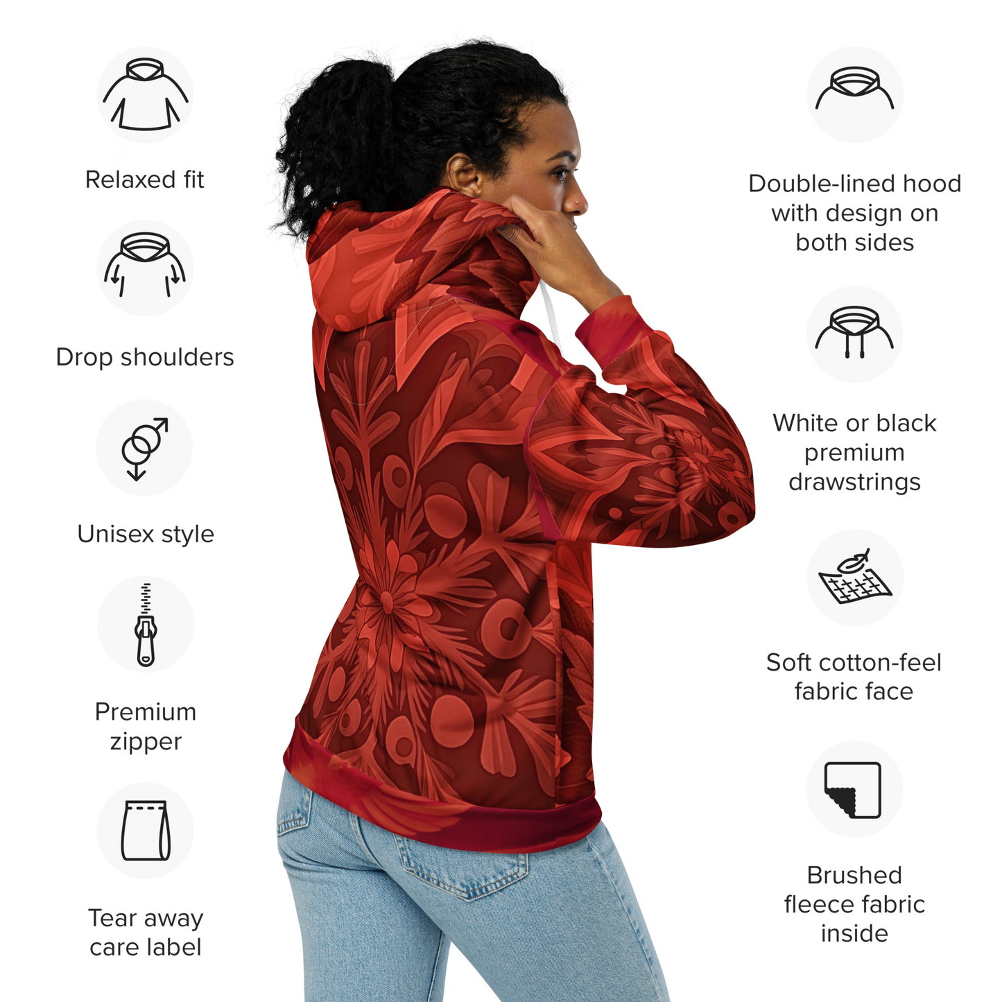 Dovenfield Drippy - Majestic North - Unisex Zip Hoodie