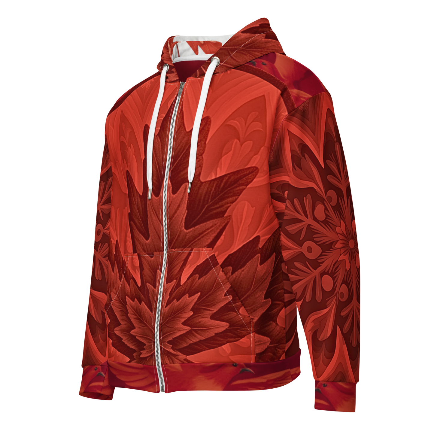Majestic North Crimson – Zip Hoodie