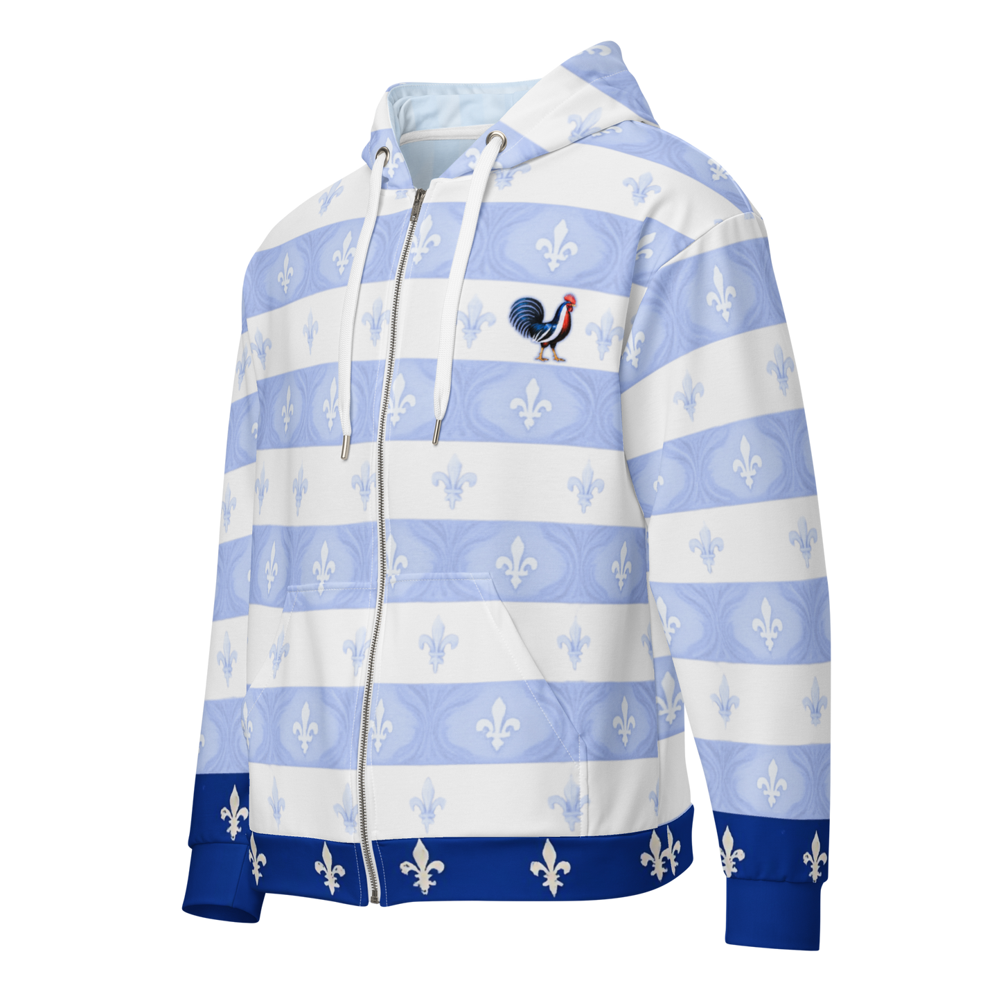 Bleu Impérial - Zip Hoodie