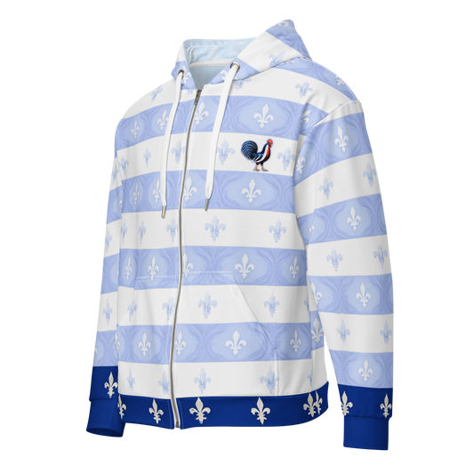 Bleu Impérial - Zip Hoodie