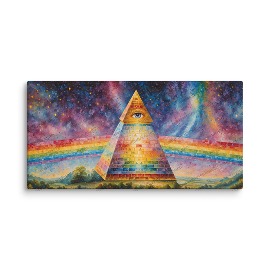 Dovenfield Masonic Isaac Pyramid Canvas - Design #020 - LIMITED EDITION