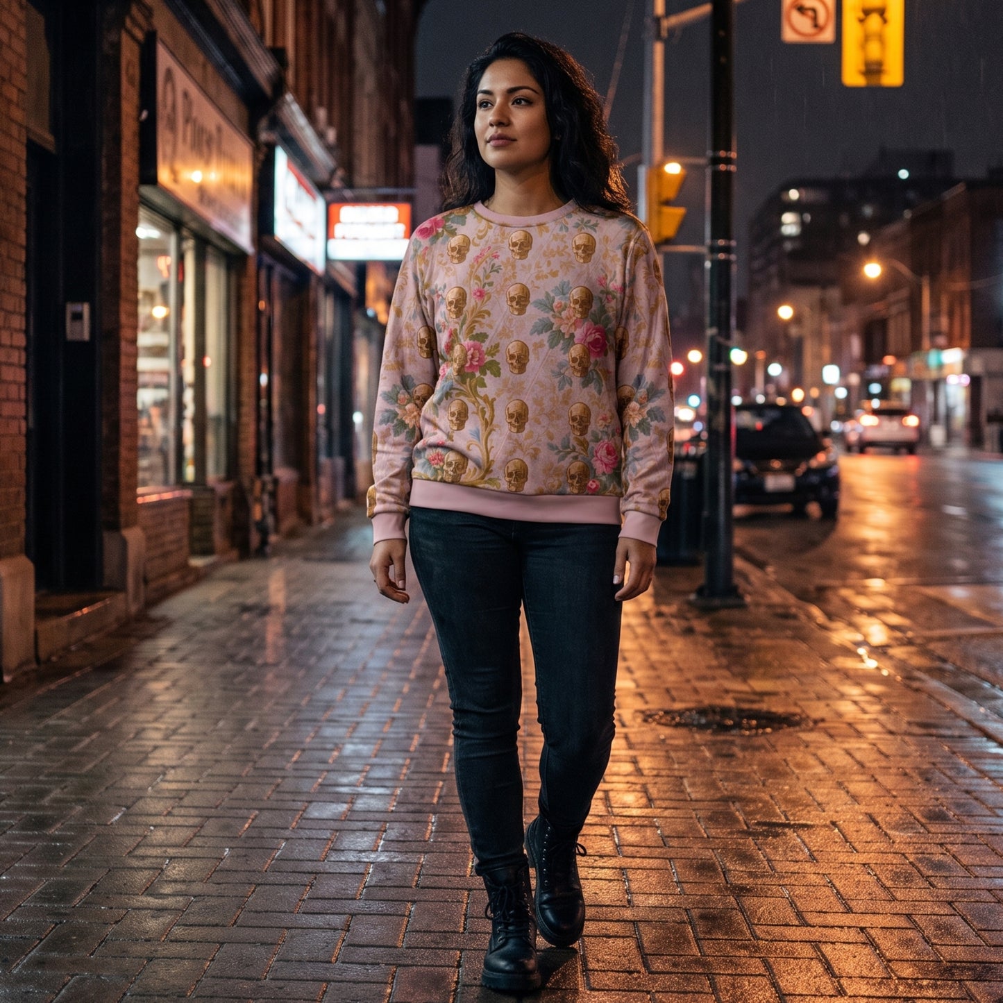 Rose Skull - Sweatshirt