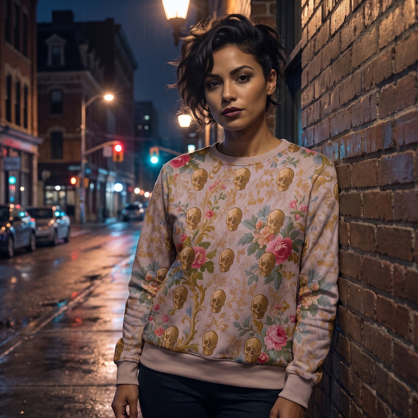 Rose Skull - Sweatshirt
