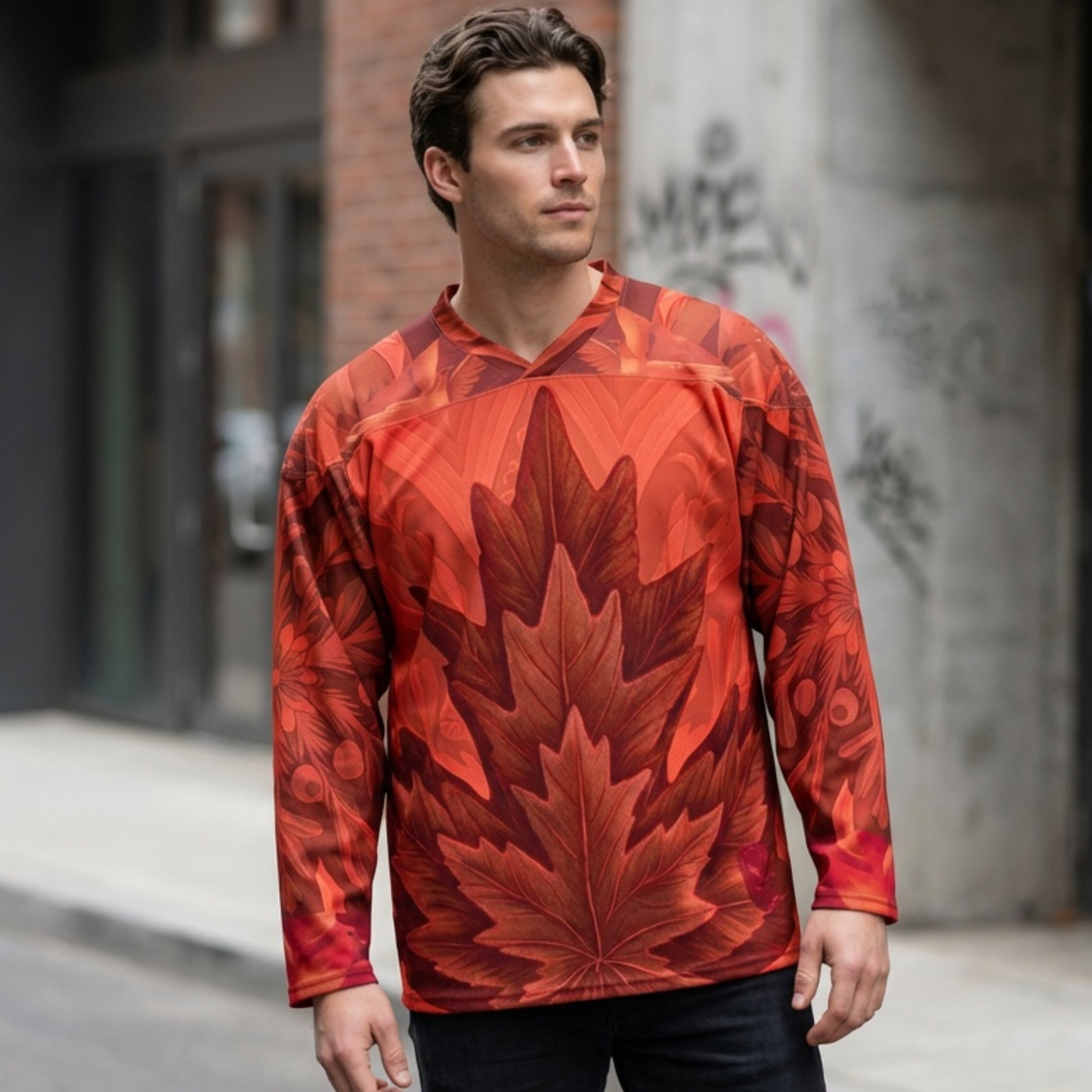 Majestic North Red - Performance Long Sleeve