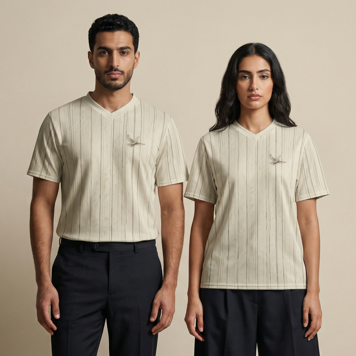 Onyx V Marble Stripes - Featherweight Performance Top