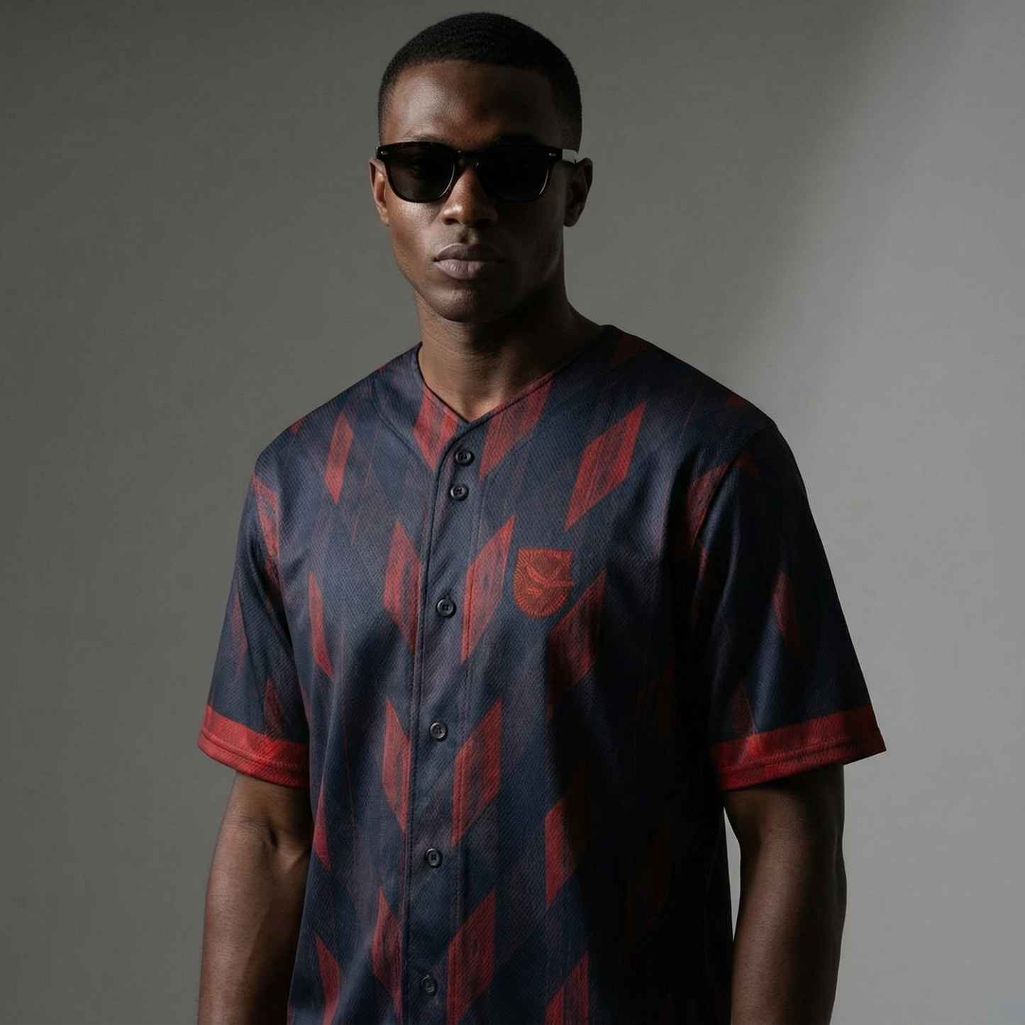 Onyx IV Red - Button-Up Performance Shirt