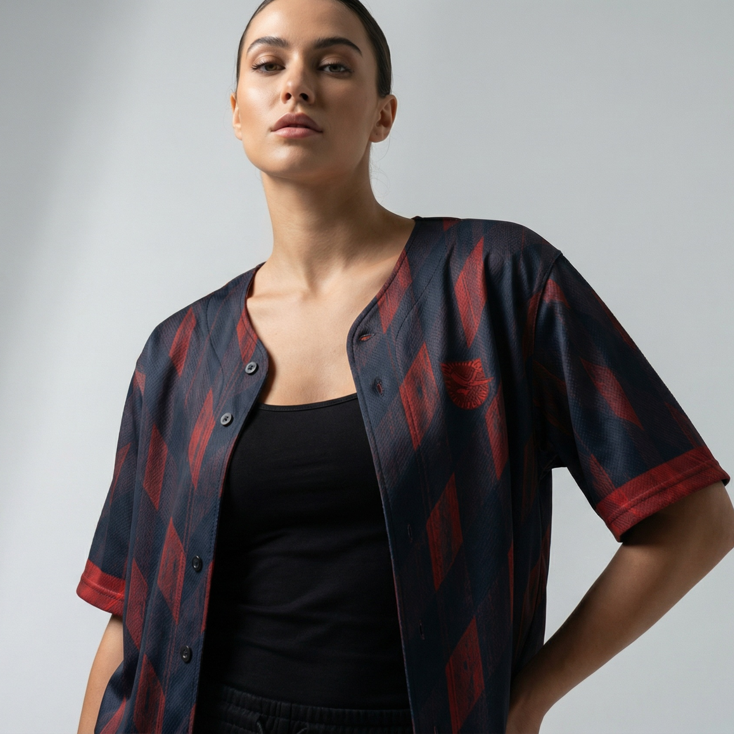 Onyx IV Red - Button-Up Performance Shirt