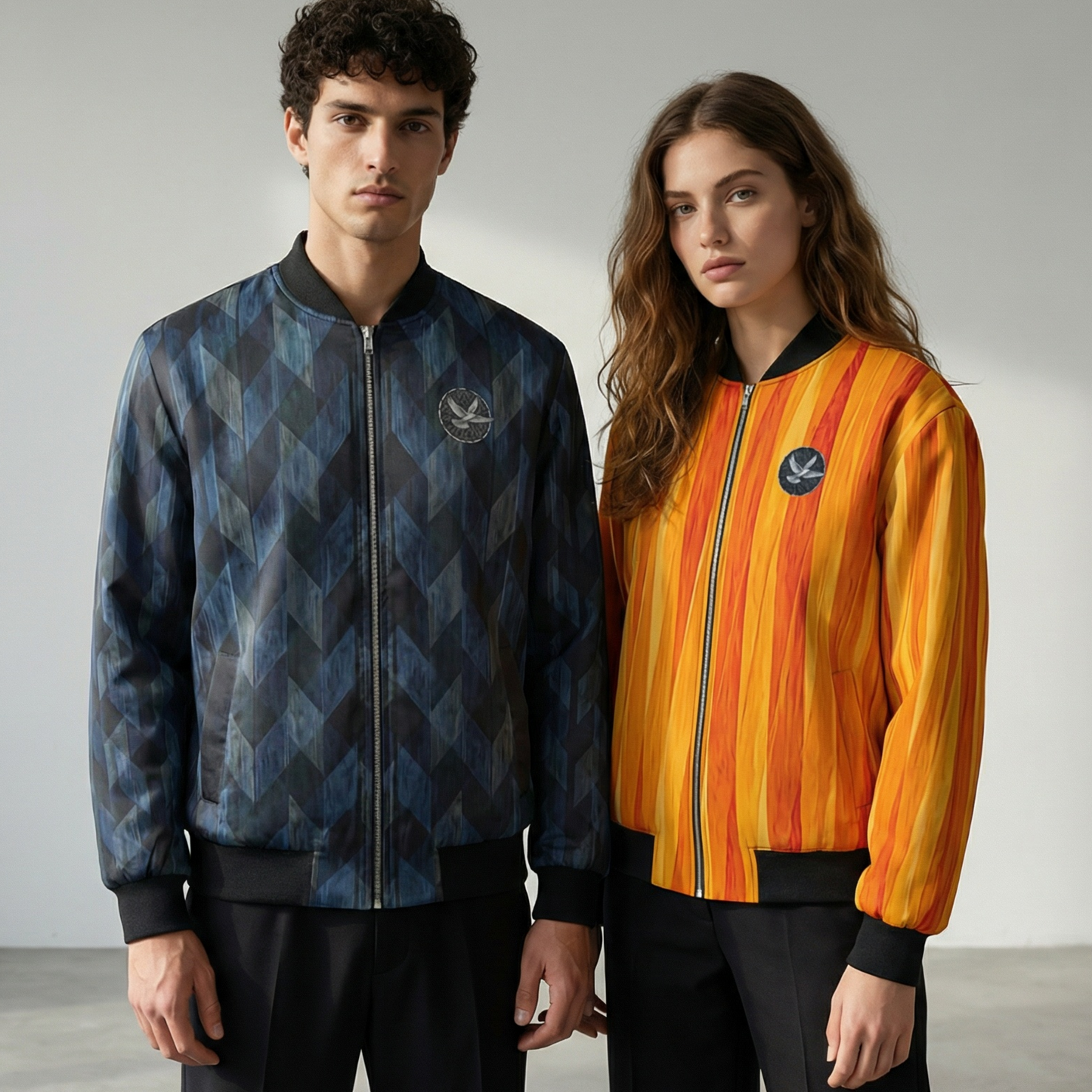 Onyx IV Mango - Reversible Silk Bomber Jacket