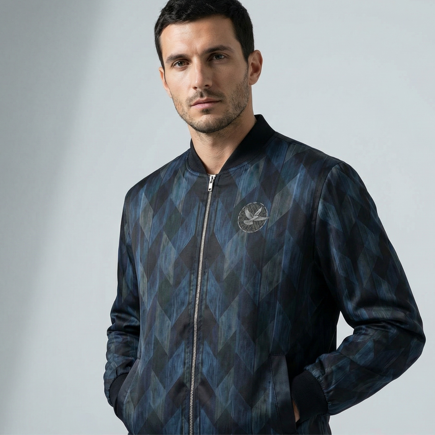 Onyx IV Mango - Reversible Silk Bomber Jacket