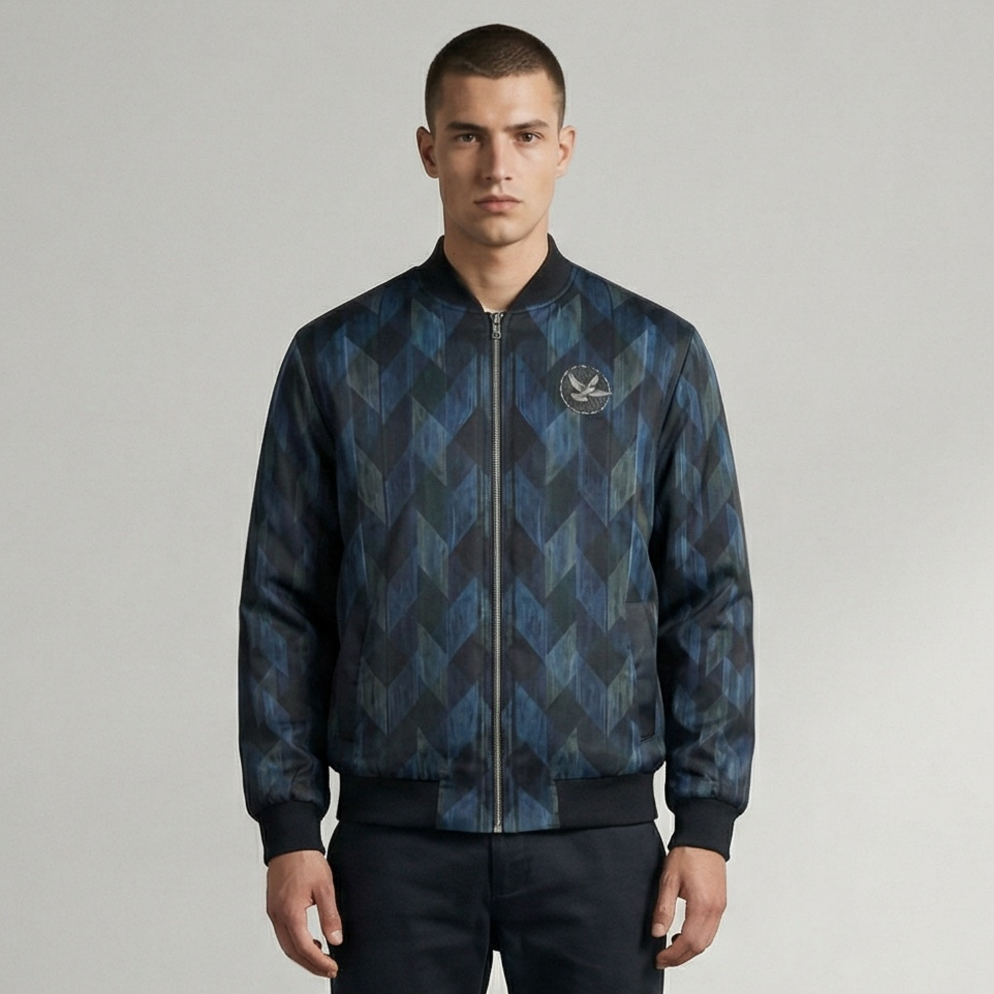 Onyx IV Mango - Reversible Silk Bomber Jacket