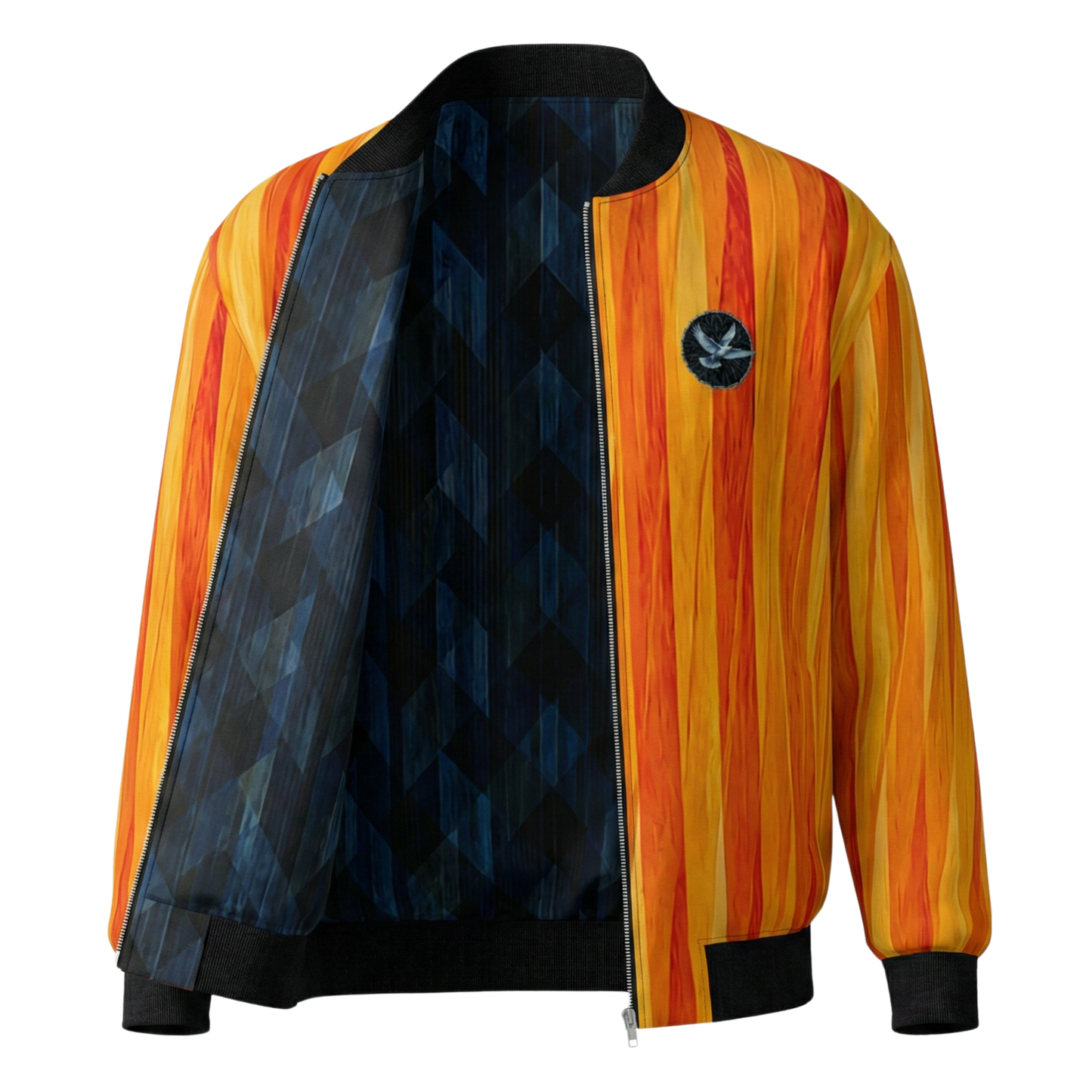 Onyx IV Mango - Reversible Silk Bomber Jacket