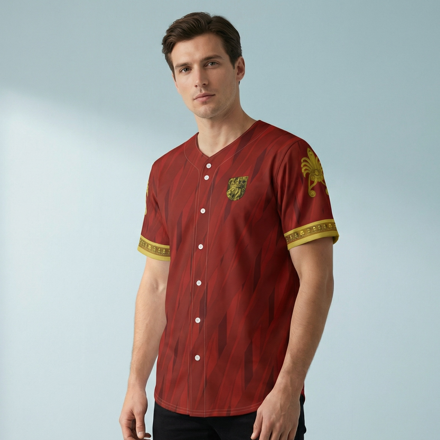 Casa Del Sol Rojo - Button-Up Performance Shirt