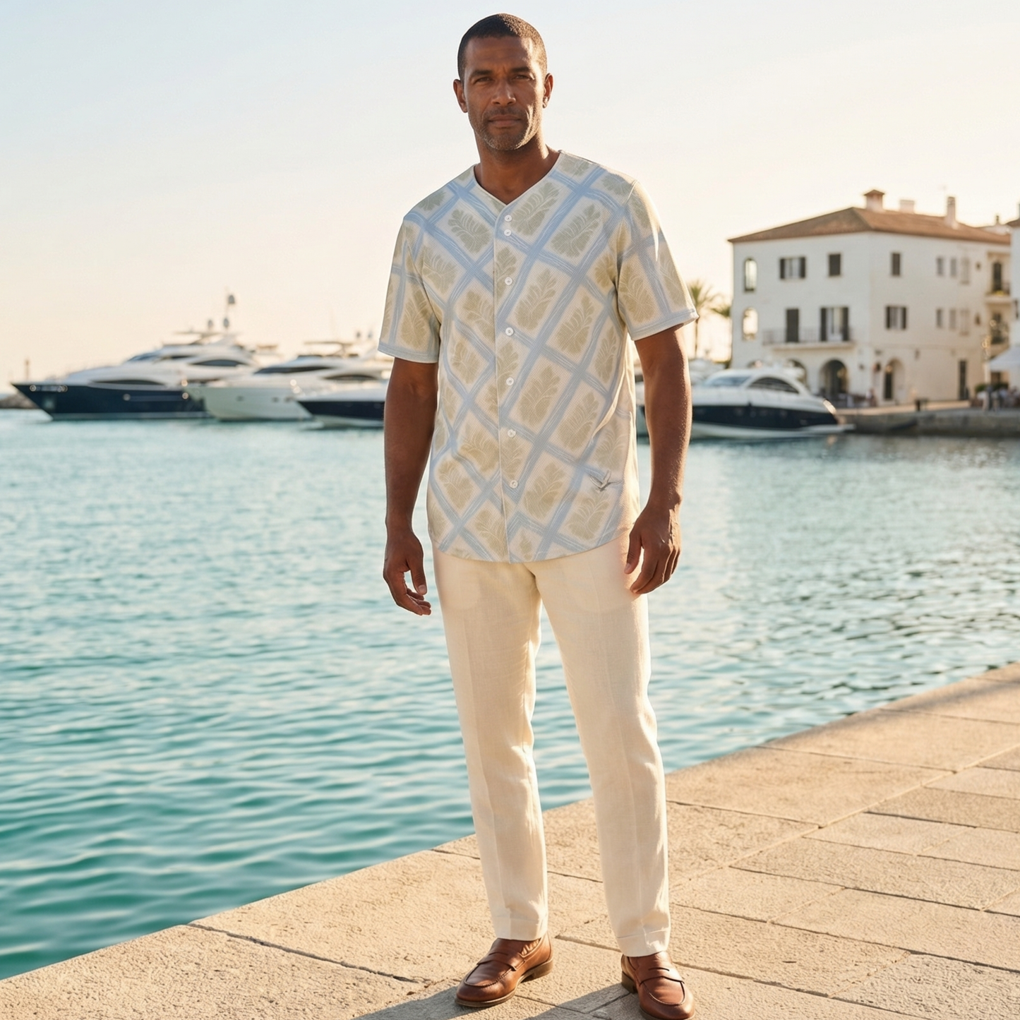 Riviera Meddle - Button-Up Performance Shirt