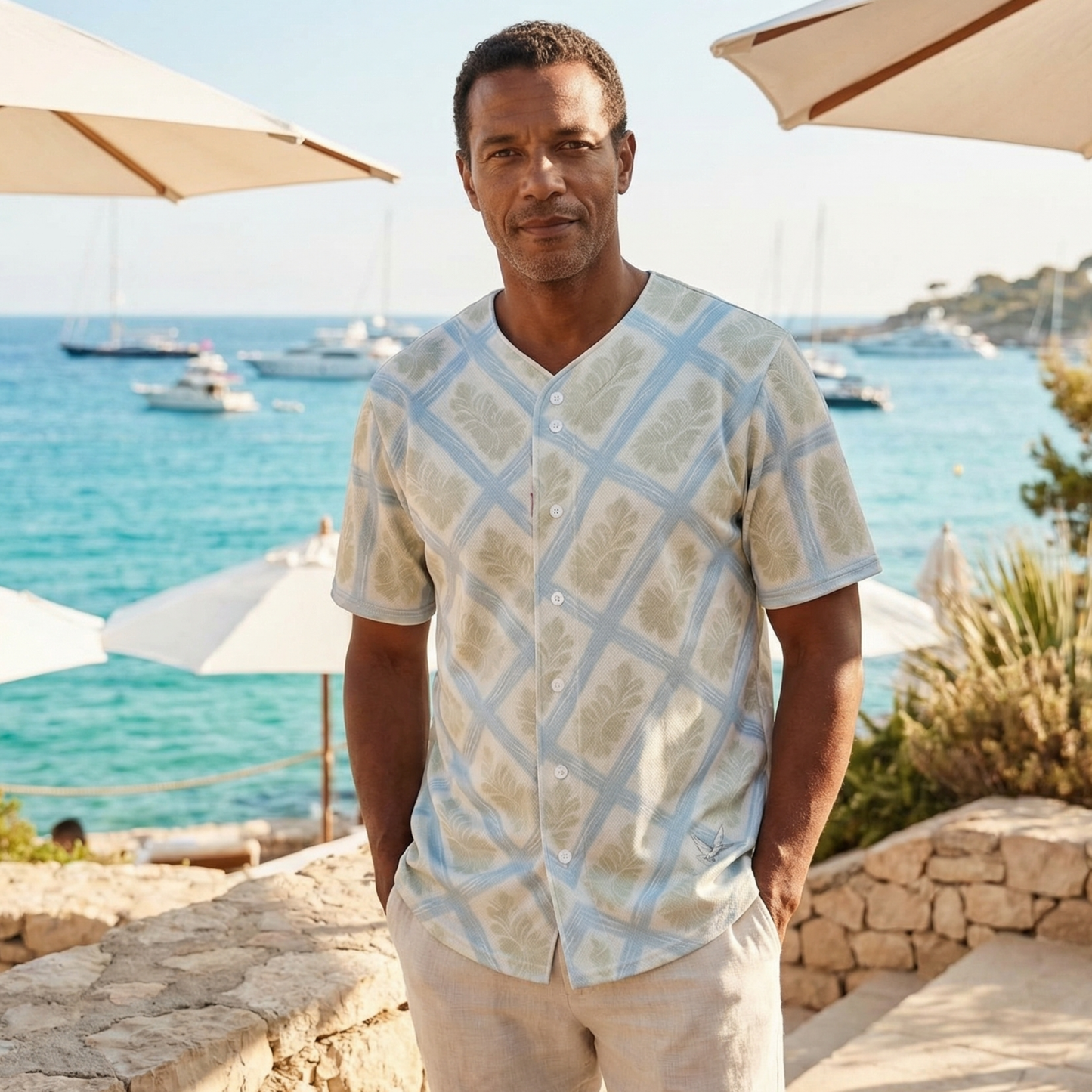 Riviera Meddle - Button-Up Performance Shirt