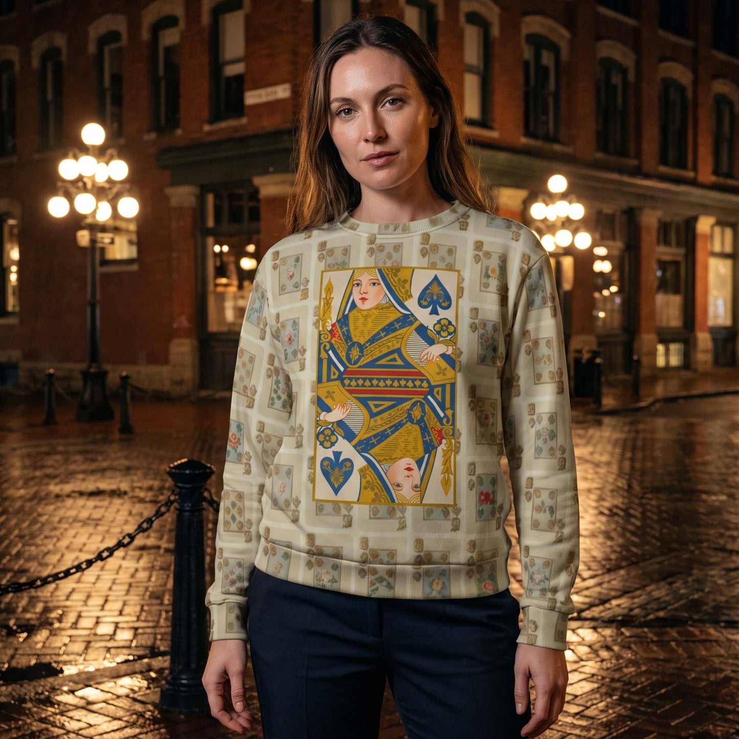 Queen of Spades Ivory Gilt – Sweatshirt